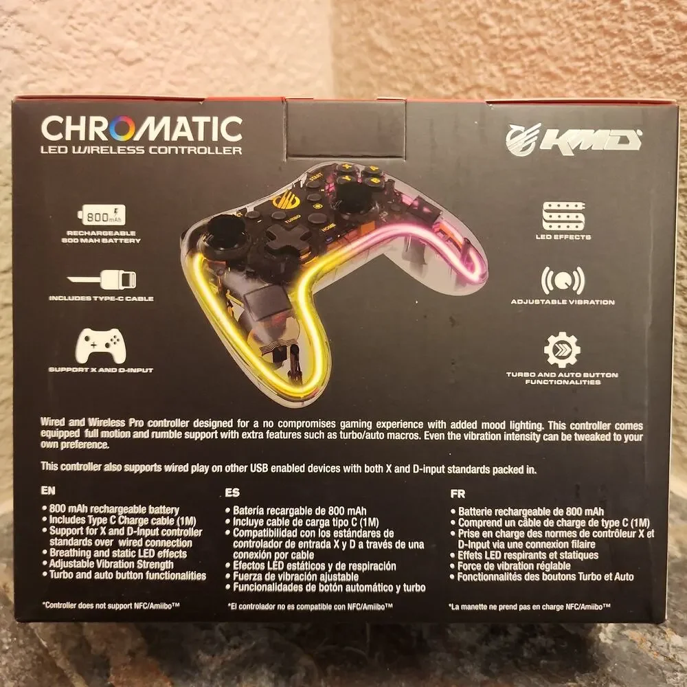 Switch - Chromatic LED Wireless Controller (NEW) - KMD - Nintendo